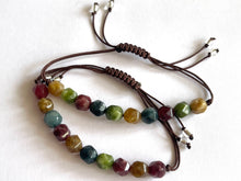 Load image into Gallery viewer, Breathe Harmony Bracelet, 10 Breaths Rainbow Gemstone Bracelet
