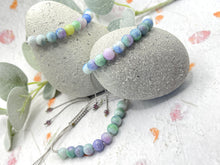 Load image into Gallery viewer, Pastel Ombre Glass Bead 10 Breaths Bracelet,  Mindfulness Jewellery
