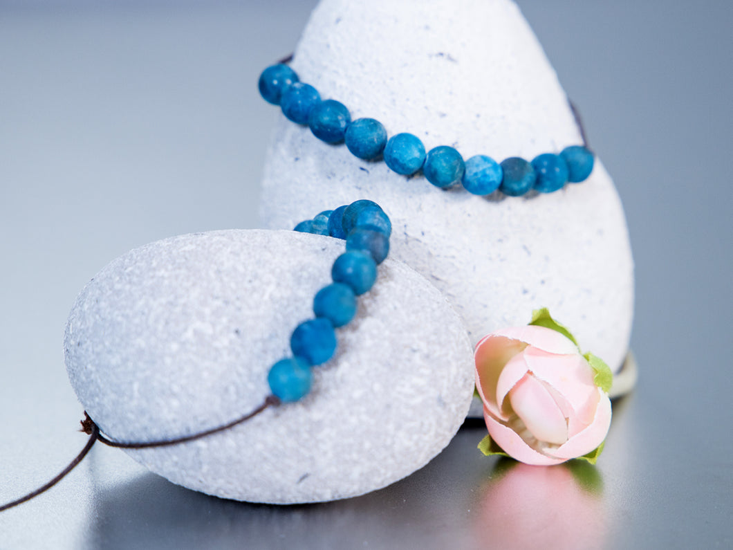 Apatite 10 Breaths Bracelet, Breathe Anxiety Calming Bracelet Gift for her, Calming Care Gift, great for unisex adults