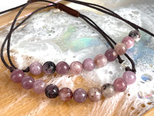 Load image into Gallery viewer, Lepidolite 10 Breaths Anxiety Bracelet , Calming and Stress busting, Makes  a great gift, beautiful unique semi precious stone
