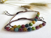 Load image into Gallery viewer, Breathe Harmony Bracelet, 10 Breaths Rainbow Gemstone Bracelet

