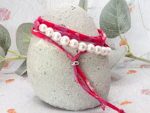 Load image into Gallery viewer, BREATHE Liberty Pearls - 10 Beautiful Pearls on a Feature Iconic Liberty Braid worn THREE ways, Bracelet, Necklace or Anklet - Great for summer or gifting
