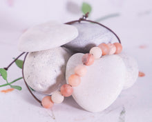 Load image into Gallery viewer, Peach Aventurine Anxiety Bracelet - Breathe Bracelet, Mental Health, Pantone colour of the Year 2024
