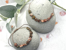 Load image into Gallery viewer, LeopardSkin Jasper 10 Breaths Breathe Bracelet a Unique Beautiful Rare Gift for her Peace Anxiety Stress Yoga Meditation Discreet Daily Wear
