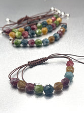 Load image into Gallery viewer, Breathe Harmony Bracelet, 10 Breaths Rainbow Gemstone Bracelet
