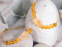 Load image into Gallery viewer, Anxiety Bracelet with Citrine stones for anxiety, stress, meditation, Citrine nugget bracelet, Happy Gift, Unique gift for her, Breathe Bracelet
