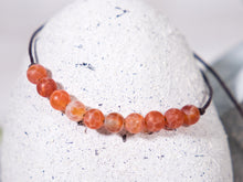 Load image into Gallery viewer, Fire Agate Semi Precious Stone Bracelet, Breathe Bracelet, Count your breaths and relax
