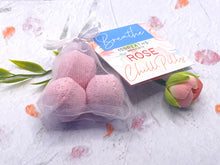 Load image into Gallery viewer, Mother&#39;s Day Care Gift, Floral Bead, Bag or Key Charm Gift pack with Heart Charm,  with Colouring in card, bath fizzes and other curated goodies
