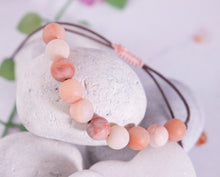 Load image into Gallery viewer, Peach Aventurine Anxiety Bracelet - Breathe Bracelet, Mental Health, Pantone colour of the Year 2024
