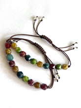 Load image into Gallery viewer, Breathe Harmony Bracelet, 10 Breaths Rainbow Gemstone Bracelet
