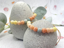 Load image into Gallery viewer, Pastel Ombre Glass Bead 10 Breaths Bracelet,  Mindfulness Jewellery
