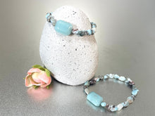Load image into Gallery viewer, Amazonite and Larimar Bracelet
