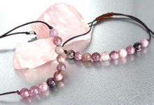 Load image into Gallery viewer, Lepidolite 10 Breaths Anxiety Bracelet , Calming and Stress busting, Makes  a great gift, beautiful unique semi precious stone
