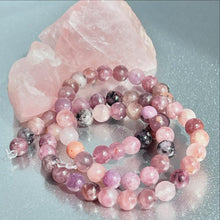 Load image into Gallery viewer, Lepidolite 10 Breaths Anxiety Bracelet , Calming and Stress busting, Makes  a great gift, beautiful unique semi precious stone
