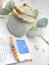 Load image into Gallery viewer, Pastel Ombre Glass Bead 10 Breaths Bracelet,  Mindfulness Jewellery
