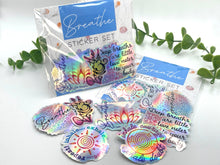 Load image into Gallery viewer, Breathe Holographic Stickers
