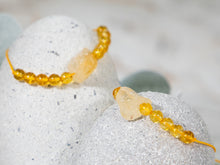 Load image into Gallery viewer, Anxiety Bracelet with Citrine stones for anxiety, stress, meditation, Citrine nugget bracelet, Happy Gift, Unique gift for her, Breathe Bracelet
