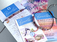 Load image into Gallery viewer, Lepidolite 10 Breaths Anxiety Bracelet , Calming and Stress busting, Makes  a great gift, beautiful unique semi precious stone
