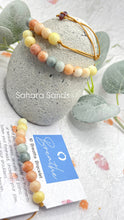 Load image into Gallery viewer, Pastel Ombre Glass Bead 10 Breaths Bracelet,  Mindfulness Jewellery
