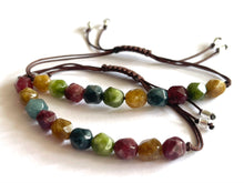 Load image into Gallery viewer, Breathe Harmony Bracelet, 10 Breaths Rainbow Gemstone Bracelet
