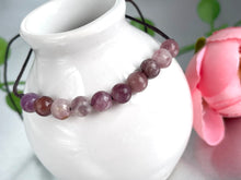 Load image into Gallery viewer, Lepidolite 10 Breaths Anxiety Bracelet , Calming and Stress busting, Makes  a great gift, beautiful unique semi precious stone
