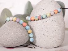 Load image into Gallery viewer, Pastel Shades Bracelet, M0NG0LIAN ALXA AGATE, Semi precious stone Breathe Bracelet for calming anxiety
