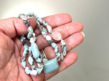 Load image into Gallery viewer, Amazonite and Larimar Bracelet
