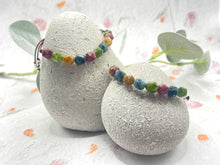 Load image into Gallery viewer, Breathe Harmony Bracelet, 10 Breaths Rainbow Gemstone Bracelet
