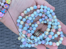 Load image into Gallery viewer, Pastel Shades Bracelet, MONGOLIAN ALXA AGATE, Semi precious stone Breathe Bracelet for calming anxiety
