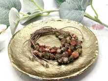 Load image into Gallery viewer, LeopardSkin Jasper 10 Breaths Breathe Bracelet a Unique Beautiful Rare Gift for her Peace Anxiety Stress Yoga Meditation Discreet Daily Wear
