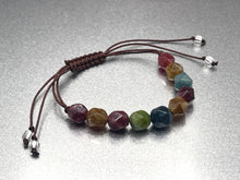 Load image into Gallery viewer, Breathe Harmony Bracelet, 10 Breaths Rainbow Gemstone Bracelet
