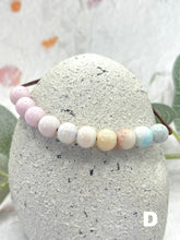 Load image into Gallery viewer, Pastel Ombre Glass Bead 10 Breaths Bracelet,  Mindfulness Jewellery
