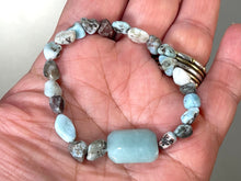 Load image into Gallery viewer, Amazonite and Larimar Bracelet
