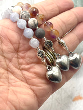 Load image into Gallery viewer, Gemstone Breathwork Dangle – 10 Breaths Meditation Keychain
