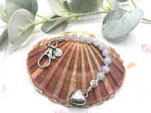 Load image into Gallery viewer, Gemstone Breathwork Dangle – 10 Breaths Meditation Keychain
