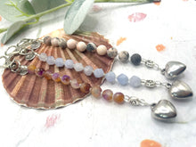Load image into Gallery viewer, Gemstone Breathwork Dangle – 10 Breaths Meditation Keychain
