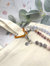 Load image into Gallery viewer, Gemstone Breathwork Dangle – 10 Breaths Meditation Keychain
