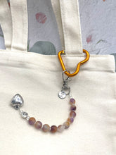 Load image into Gallery viewer, Gemstone Breathwork Dangle – 10 Breaths Meditation Keychain
