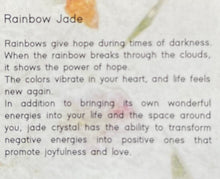Load image into Gallery viewer, Rainbow Jade Heart 10 Breaths Bracelet, Mindfulness Jewellery
