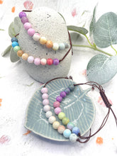 Load image into Gallery viewer, Pastel Ombre Glass Bead 10 Breaths Bracelet,  Mindfulness Jewellery
