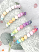 Load image into Gallery viewer, Pastel Ombre Glass Bead 10 Breaths Bracelet,  Mindfulness Jewellery
