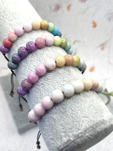 Load image into Gallery viewer, Pastel Ombre Glass Bead 10 Breaths Bracelet,  Mindfulness Jewellery
