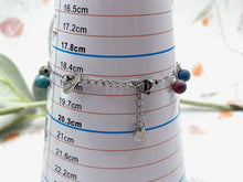 Load image into Gallery viewer, 10 Breaths Chain &amp; Dangle Stone Bracelet, Mindfulness Jewellery for stress and anxi3ty
