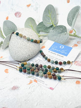 Load image into Gallery viewer, Ocean Jasper Bracelet Anxiety &amp; Stress Gift Mindfulness Breathing Bracelet Calming Crystal Jewellery 10 Breaths Bracelet
