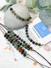 Load image into Gallery viewer, Ocean Jasper Bracelet Anxiety &amp; Stress Gift Mindfulness Breathing Bracelet Calming Crystal Jewellery 10 Breaths Bracelet

