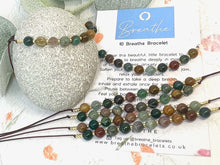 Load image into Gallery viewer, Ocean Jasper Bracelet Anxiety &amp; Stress Gift Mindfulness Breathing Bracelet Calming Crystal Jewellery 10 Breaths Bracelet
