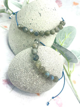 Load image into Gallery viewer, Labradorite Crystal Bracelet for Stress Relief, Transformation &amp; Positive Energy
