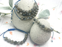 Load image into Gallery viewer, Labradorite Crystal Bracelet for Stress Relief, Transformation &amp; Positive Energy
