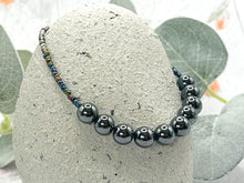 Load image into Gallery viewer, Hematite 10 Breaths Bracelet in a size large

