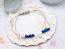 Load image into Gallery viewer, I LOVE YOU to the moon and back, Mother of Pearl, Moon Bracelet for affirmation, declaring love, making a loved one feel special, a wonderful unique gift
